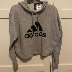 Adidas hoodie crop sweatshirt. NWOT